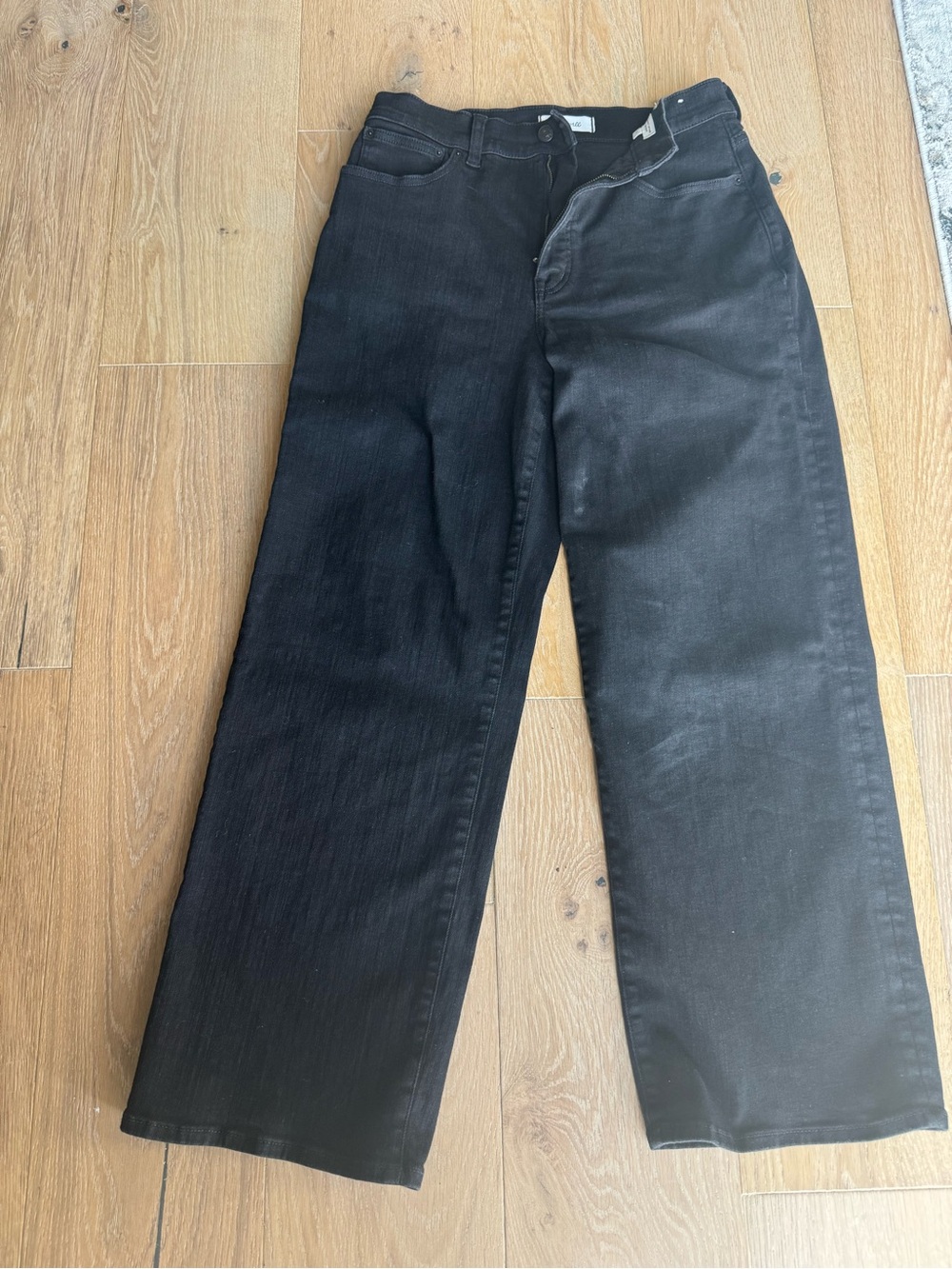 Madewell Black Wide-Leg Jeans
